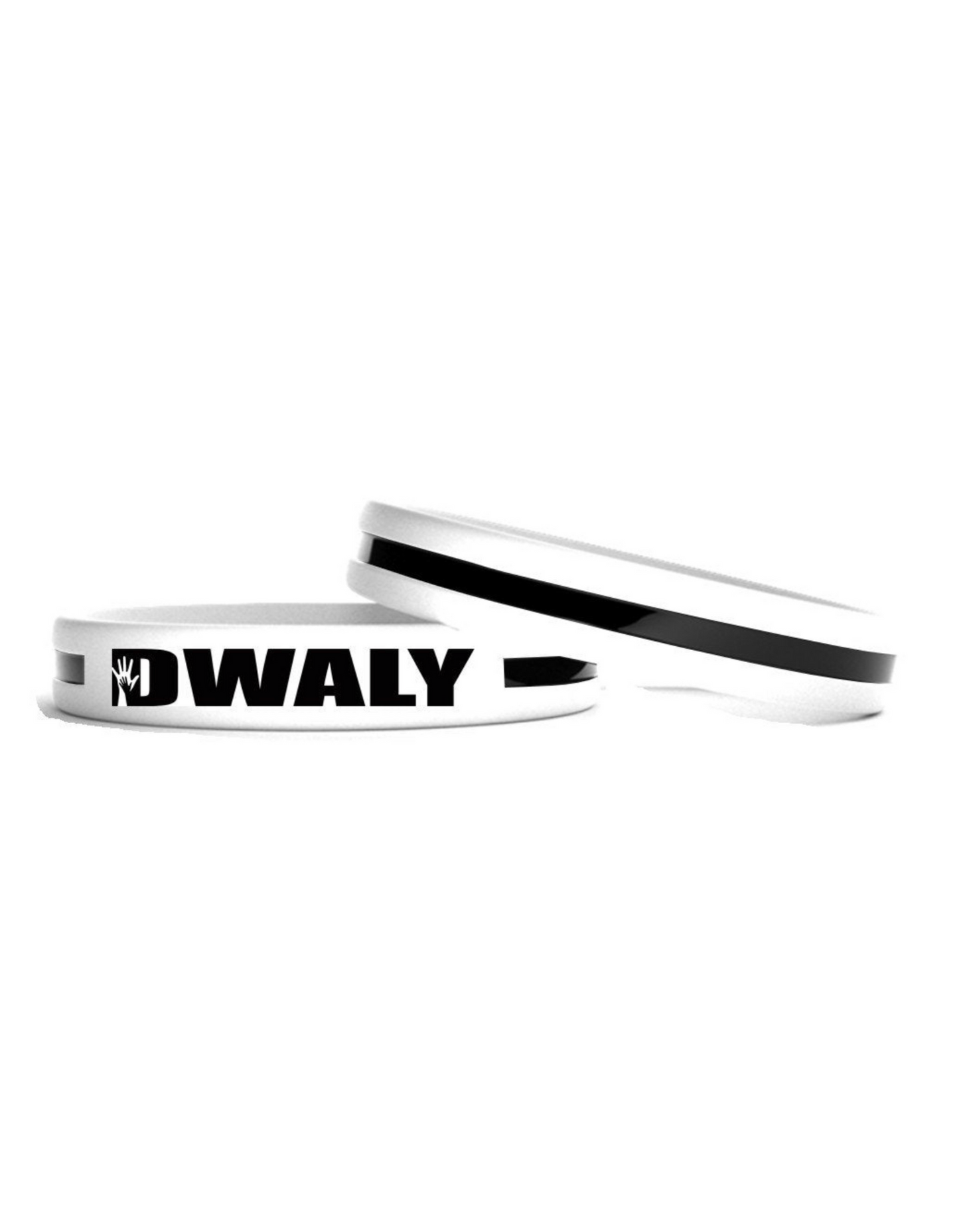 DWALY Silicone Striped Bracelet for Dads - "Daddy Will Always Love You"